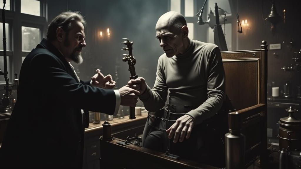 Frankenstein's Monster in a 19th Century Photograph