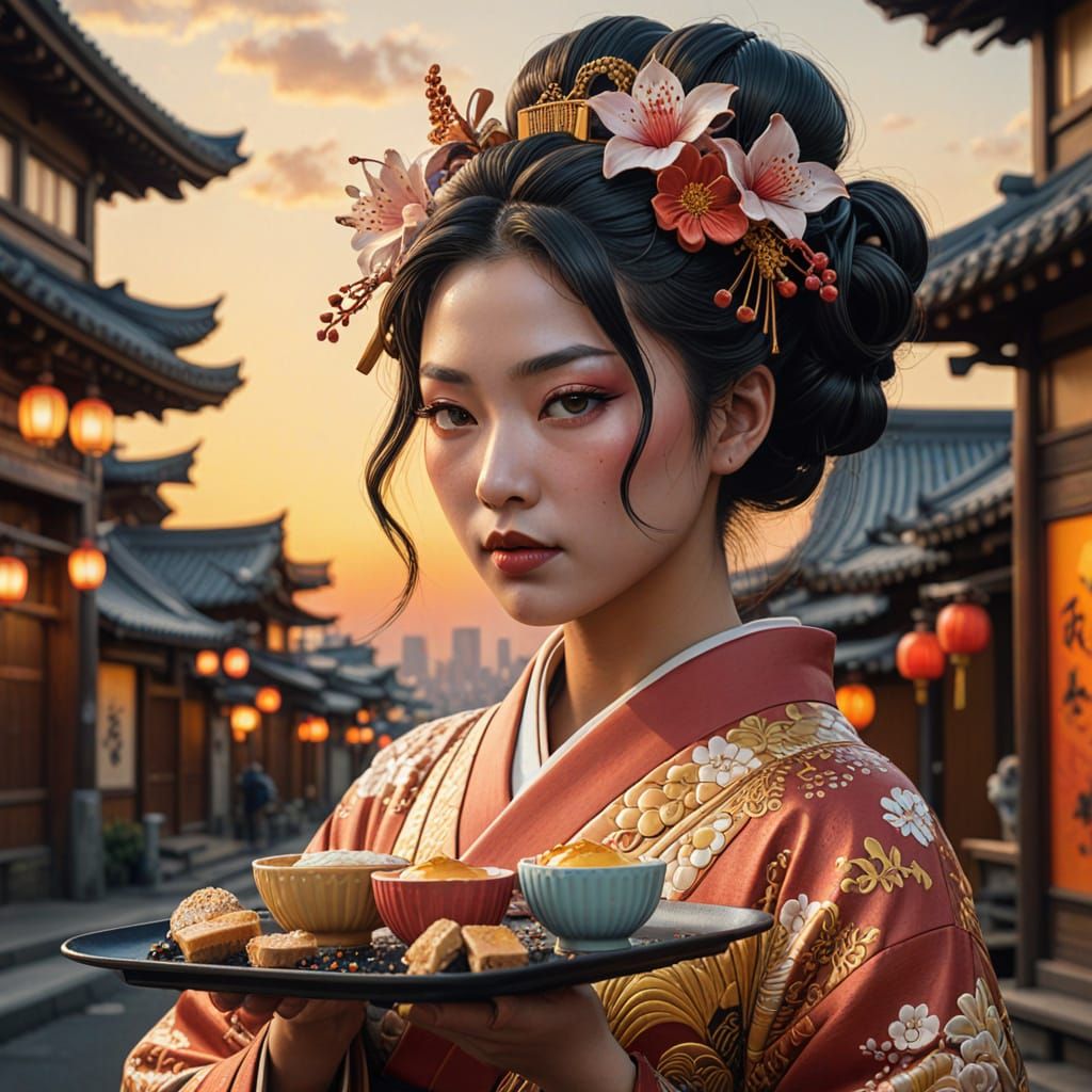 Hyperrealistic Portrait in Futuristic Brutalist Style