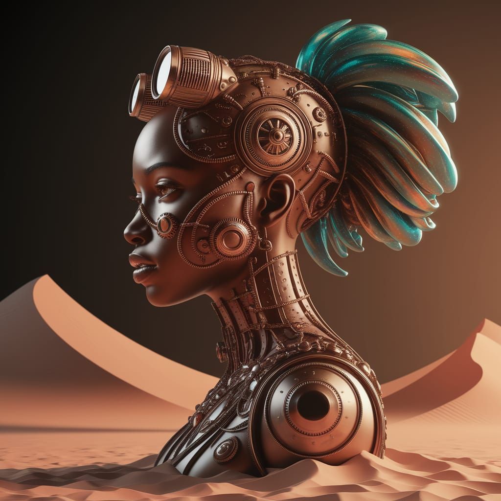 Surreal Steampunk Goddess