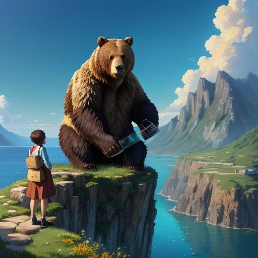 Grizzly Bear with Honey, Anime Key Visual