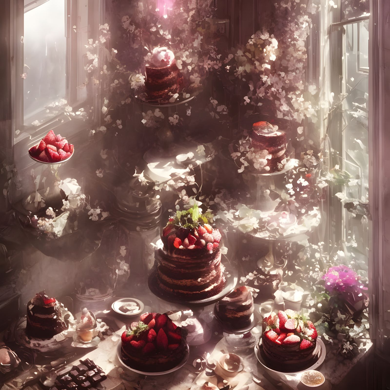 Delicious Chocolate Strawberry Cake Masterpiece