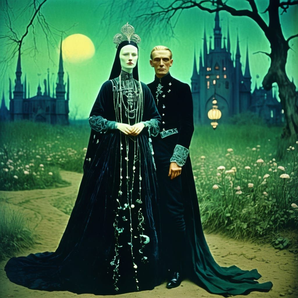 Surreal Magical Dystopia in Autochrome Style