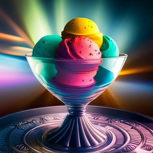 Bowl of ice cream