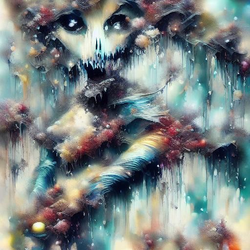 Gothic Ghost Girl in Creepy Cute Style