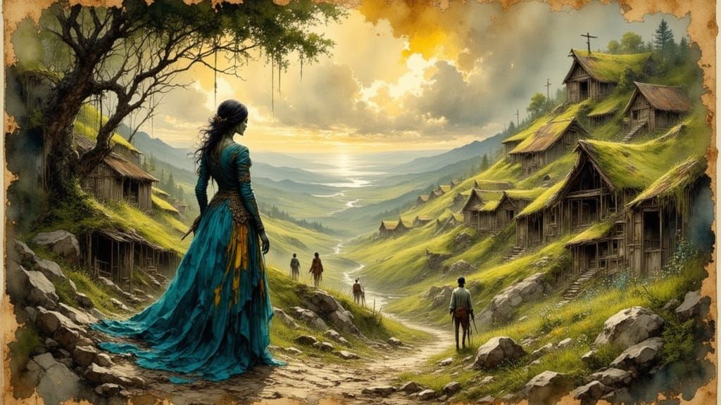 ”And so they walked.  Some alone, others in twos and threes....