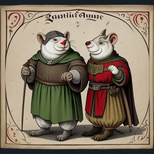 Grotesque Medieval Animals: Fabliau Illustration