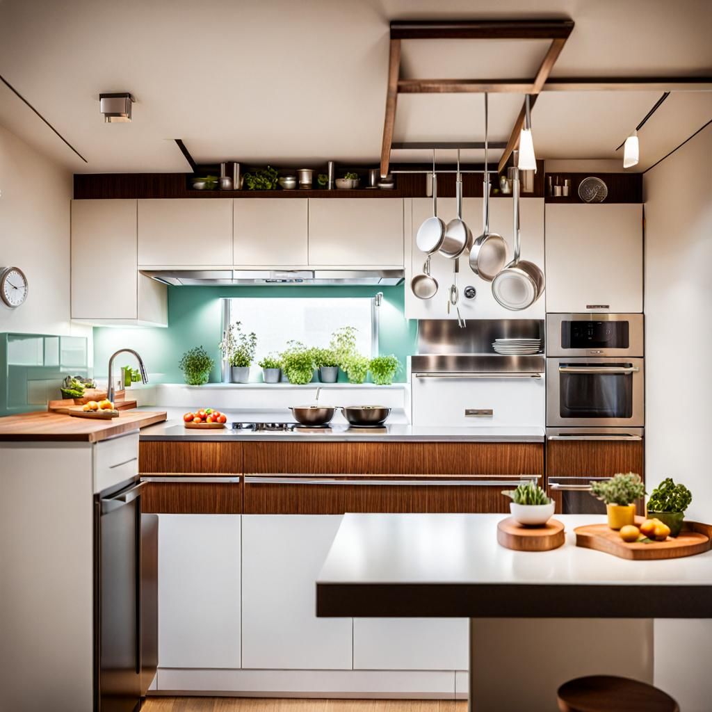 Upside Down Kitchen: A Surreal AI Rendition