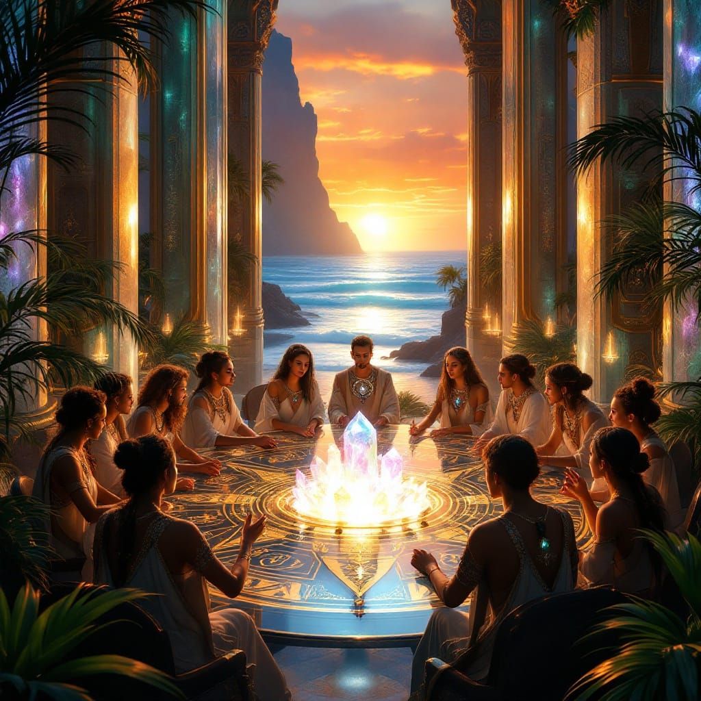 A council of Lemurians