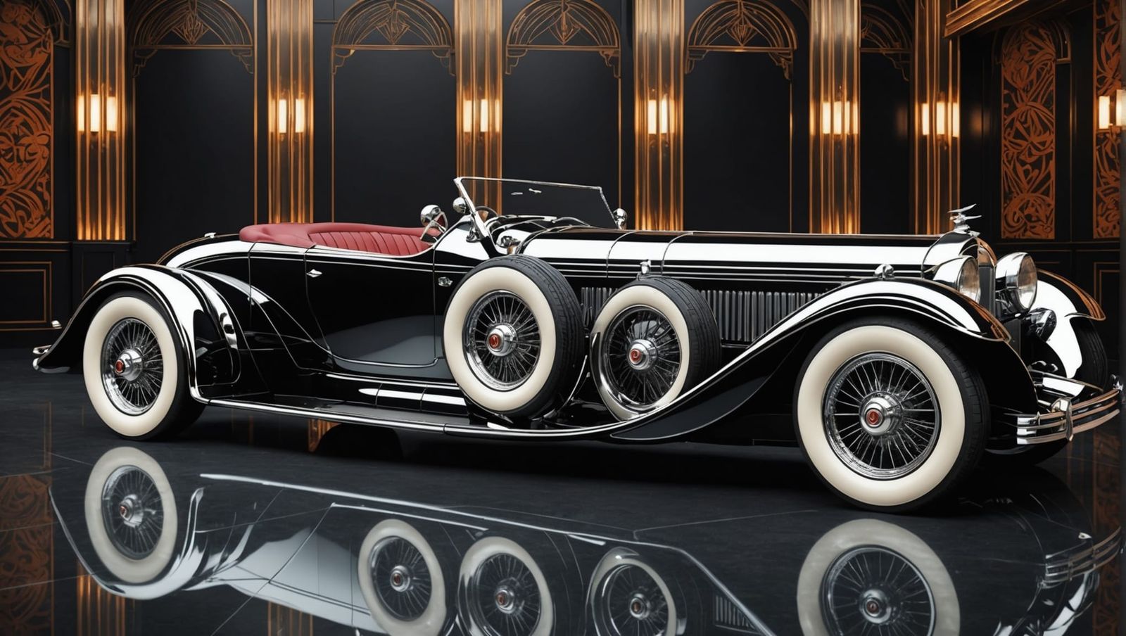 AI designed Art Deco Car