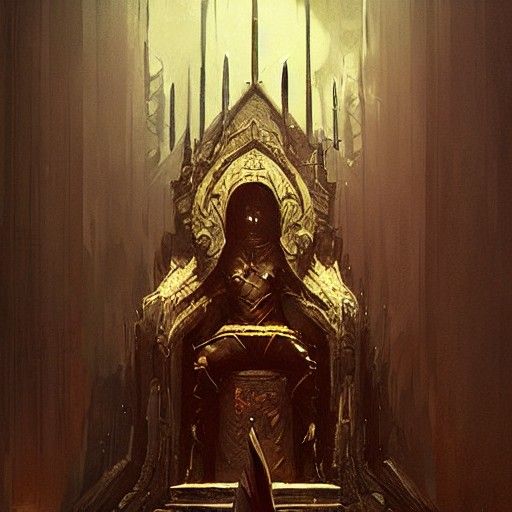 Sinister Throne in Greg Rutkowski Style