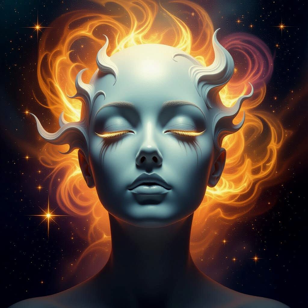 Porcelain Mask Melts to Reveal Radiant Face