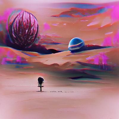 Lonely Planet: An AI Generated Image