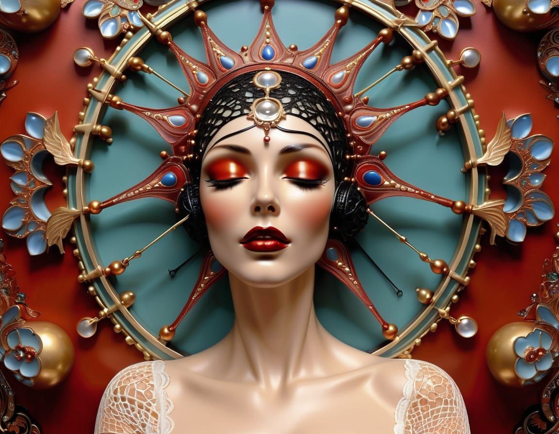 kinetic sculpture as a miniature through the wrong end of ca...