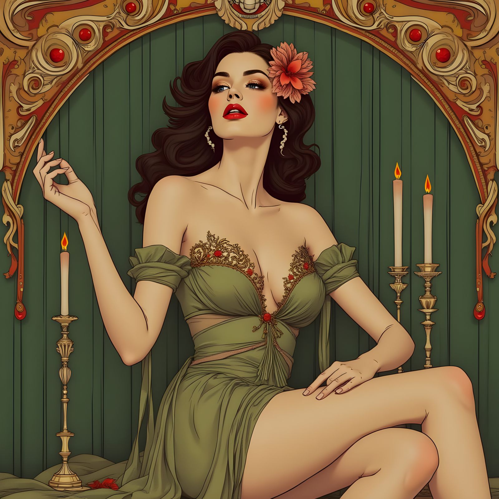 Portrait of a Model-Looking Girl