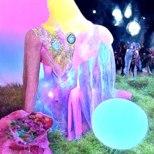 Ethereal Pastel Disco Party in Fairy Ring
