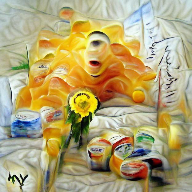 Abstract Impressionist Sunlight in Hyperrealism Style