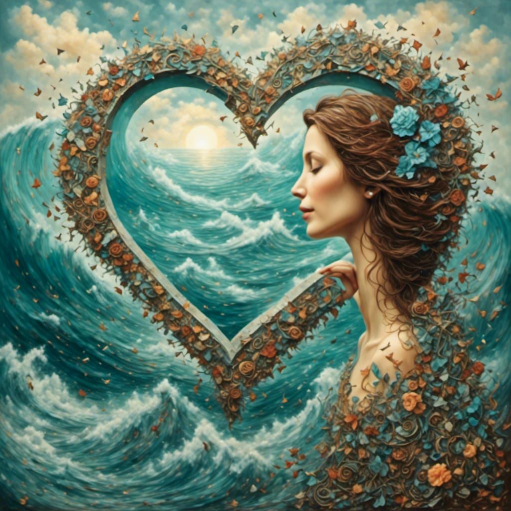 Paisley Ocean Wave Art