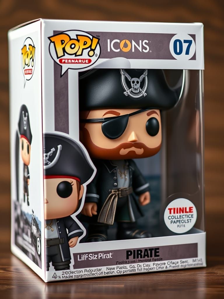 Funko Pop! Style Pirate Collectible Figure in Detailed Packa...