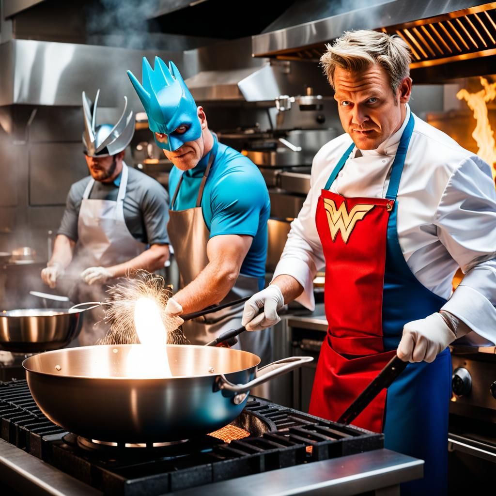 DC Superheroes Compete on Hell's Kitchen
