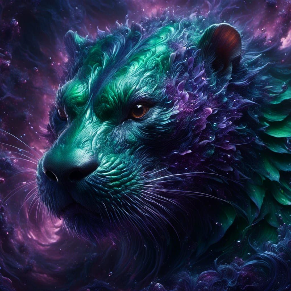 Emerald Dragon and Viking Man: Hyperrealistic Concept Art