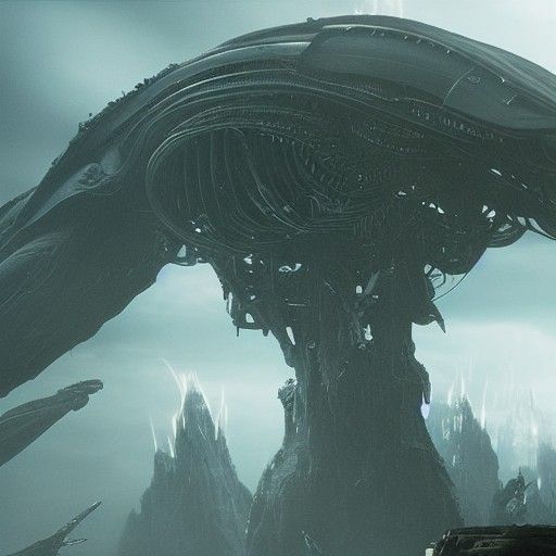 Epic Alien Overlords in Digital Matte Painting