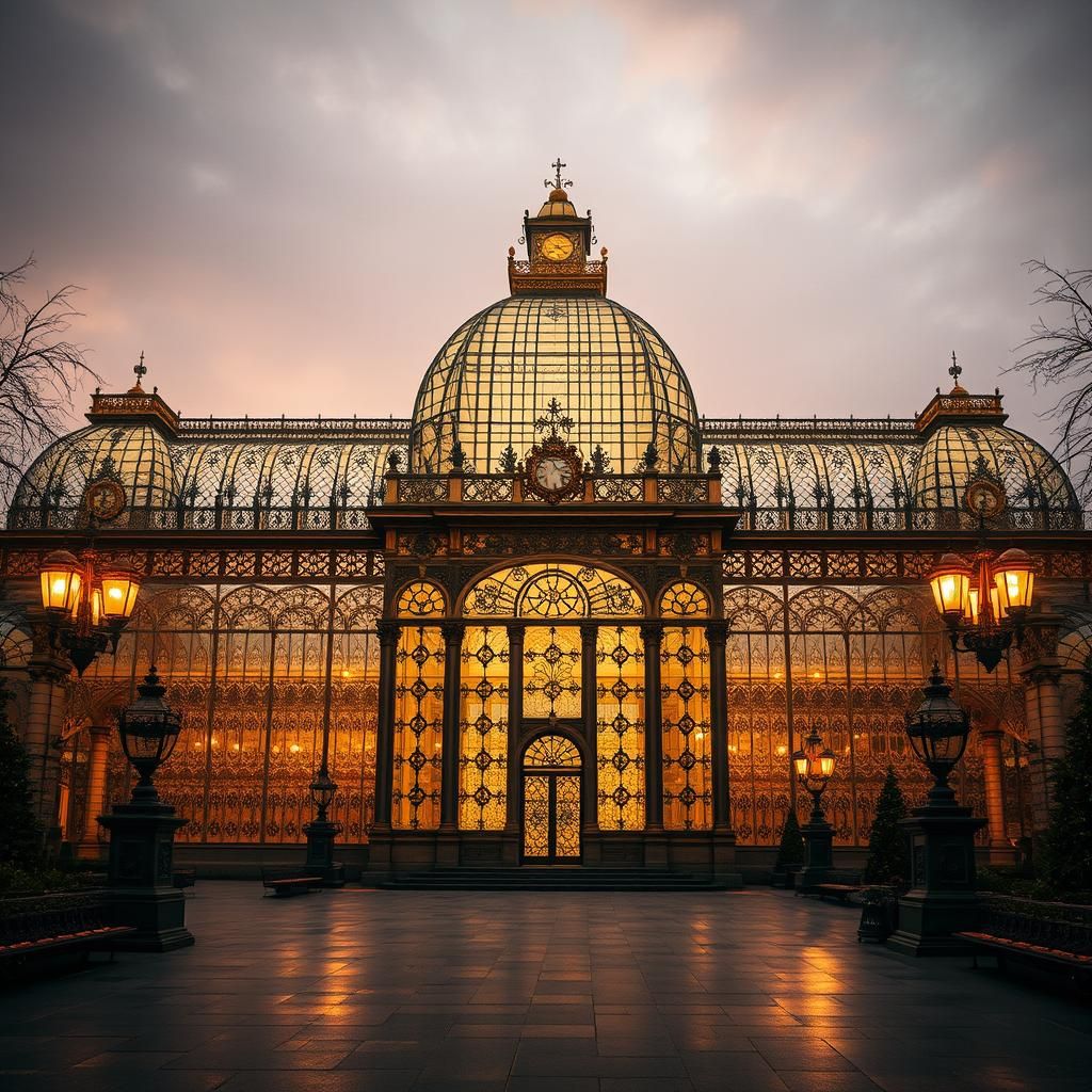 Victorian Crystal Palace in Glistening HDR Lighting