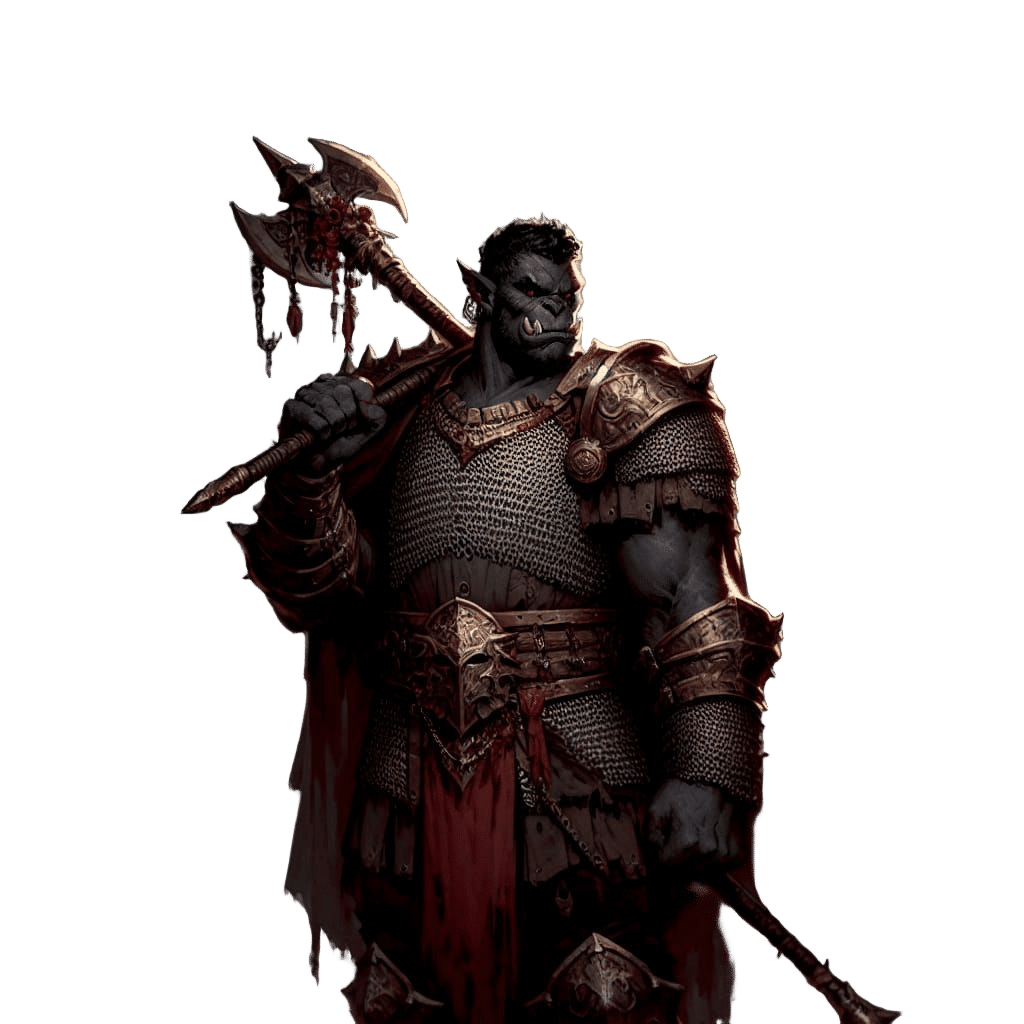 Half-Orc Paladin Ragnork Concept Art