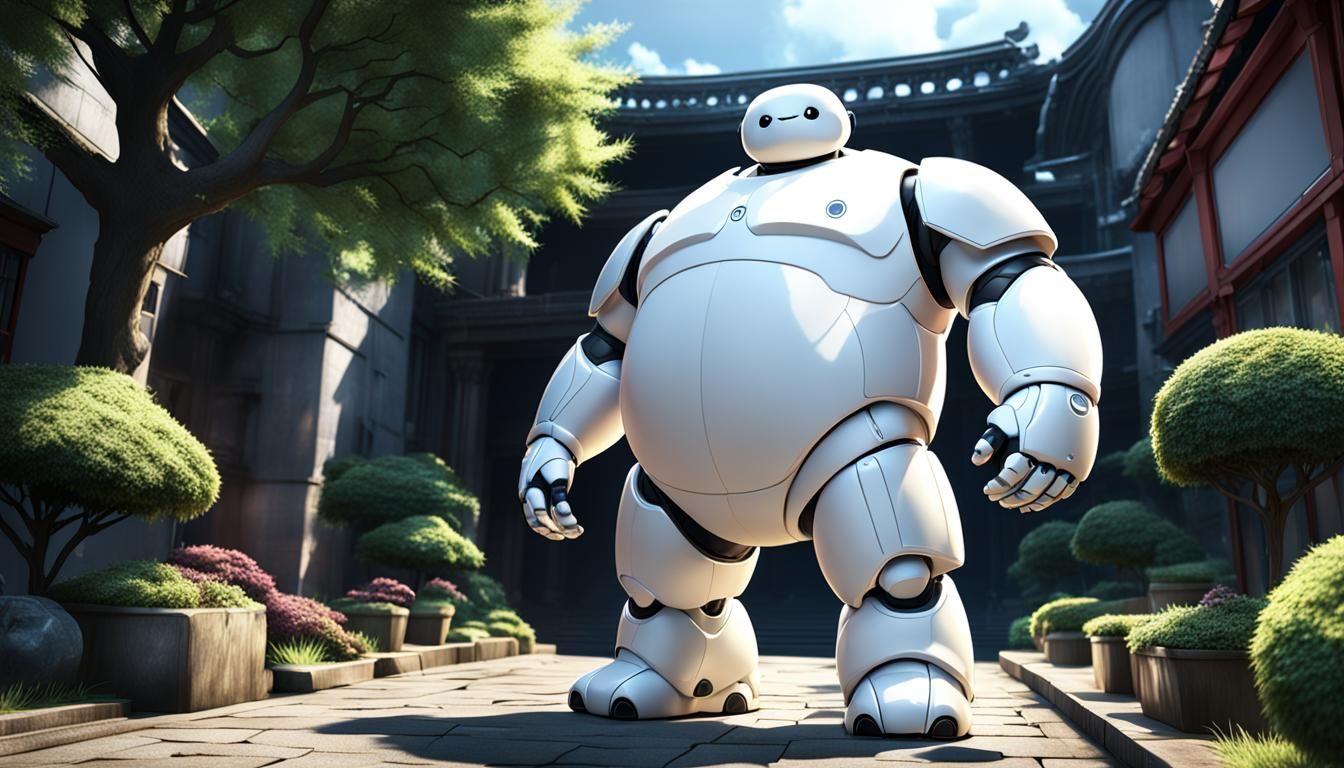 Baymax Full Growth: 8K 3D Anime Fantasy