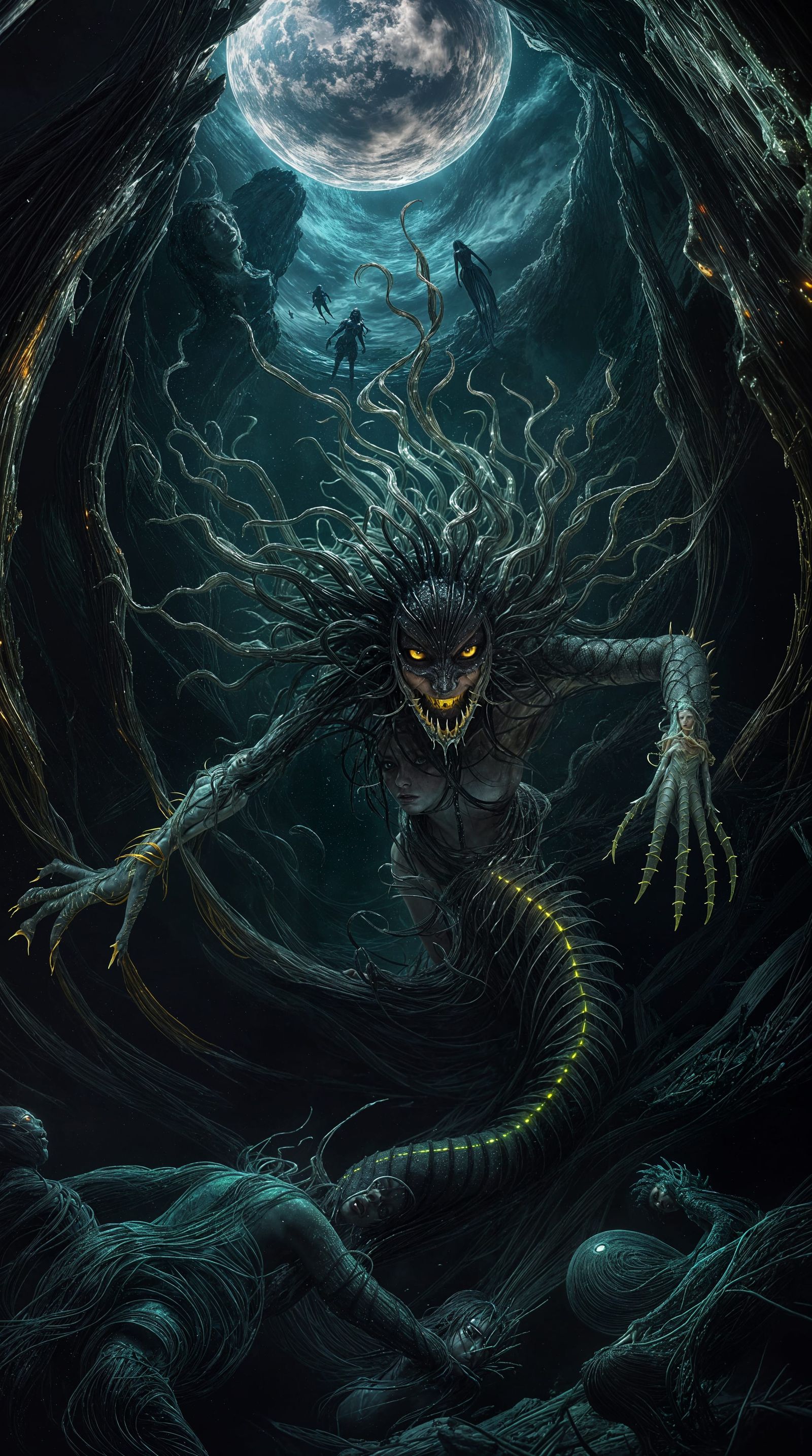 Mermaid's Haunting Underwater Realm
