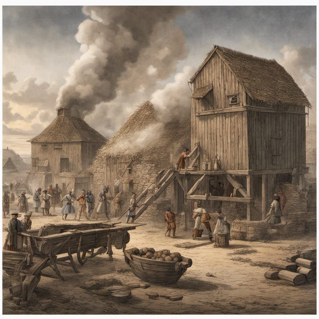 American Granary Exterior, Gunpowder Age Architecture