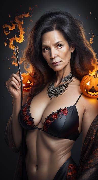 Beautiful Witch 55 year old woman Halloween!