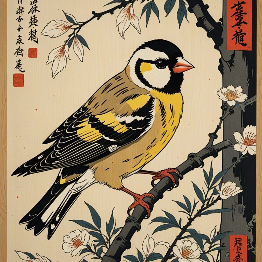 Goldfinch bank robber japanese style