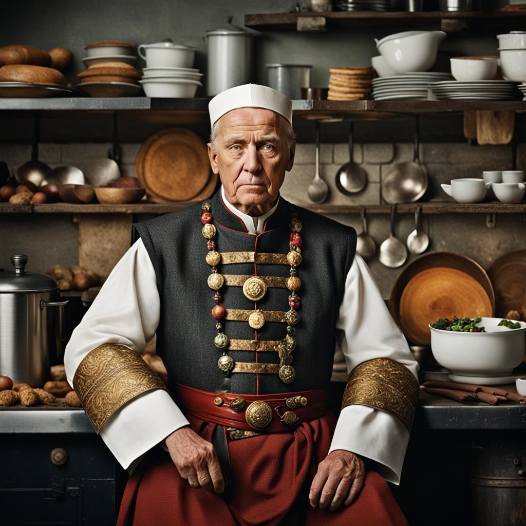 Old warrior will cook.