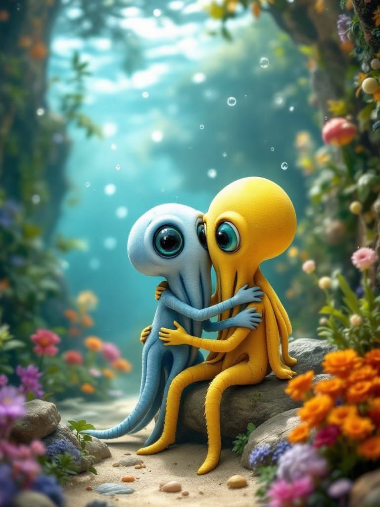 The Bugs Hug the Squiddies' Kiddies