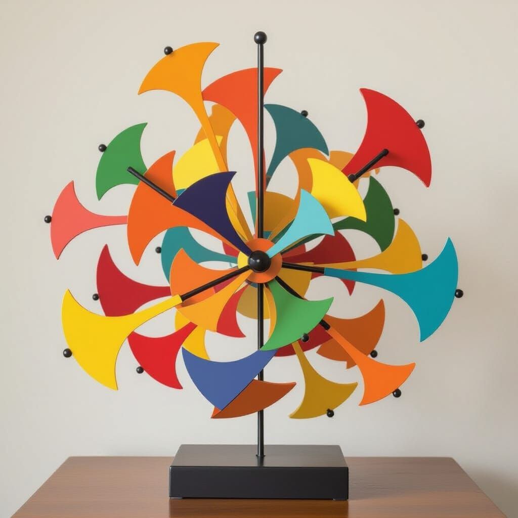 Playful Abstract Sculpture Inspired by Calder Mobiles
