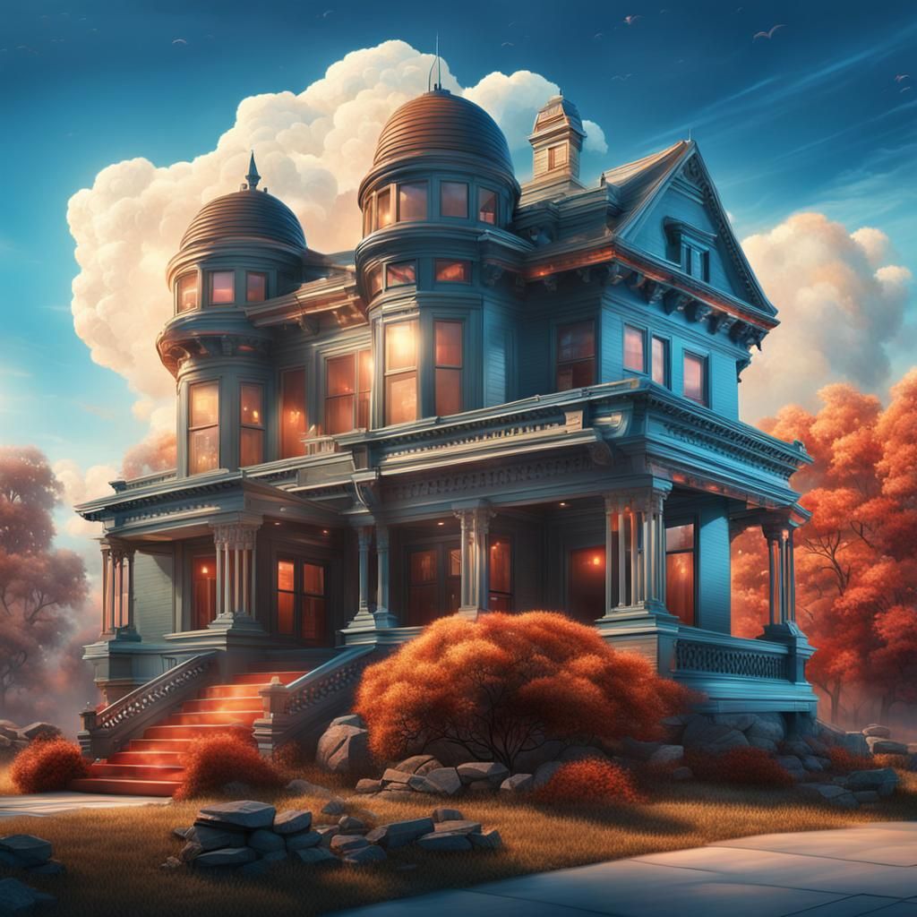 Futuristic American Home: Digital Matte Painting