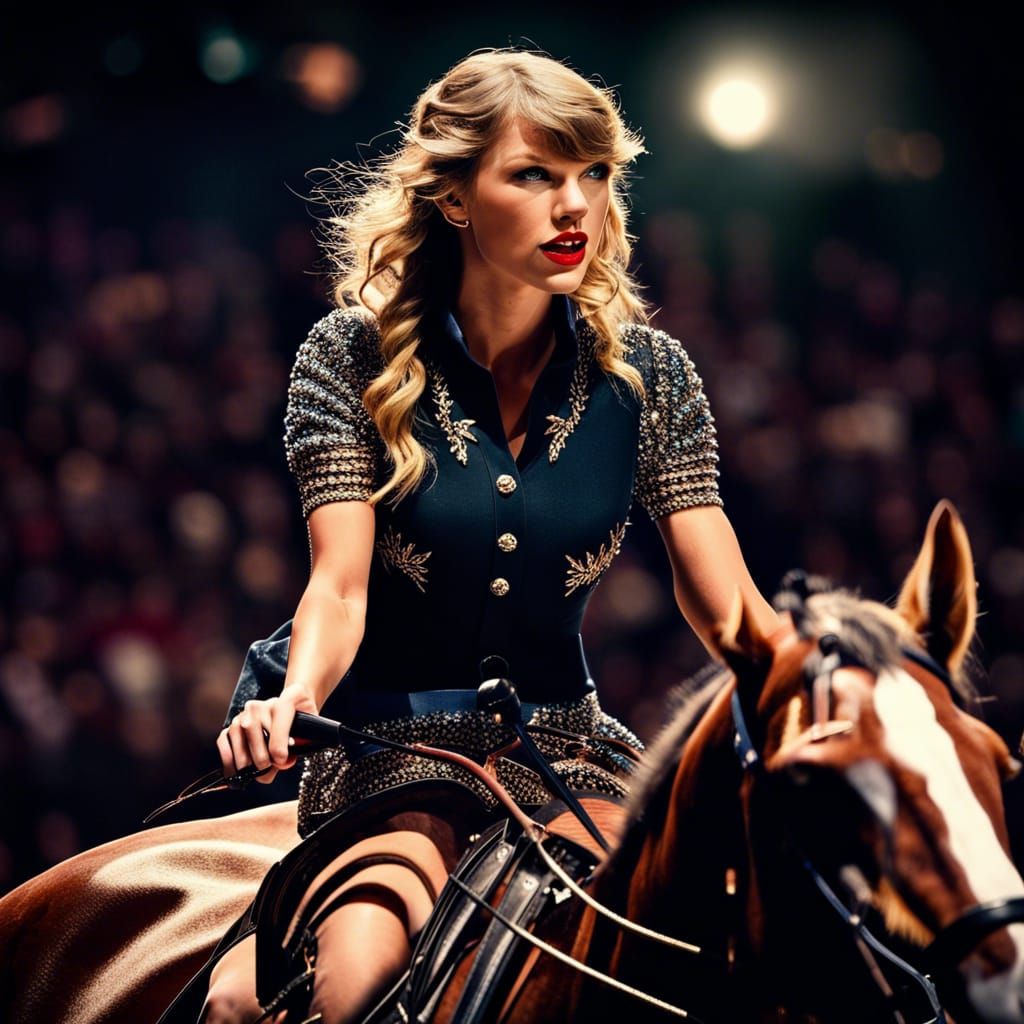 Taylor Swift Concert Performance on Horseback