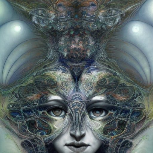 Psychedelic Fractal Chaos Engine with Symmetrical Elements