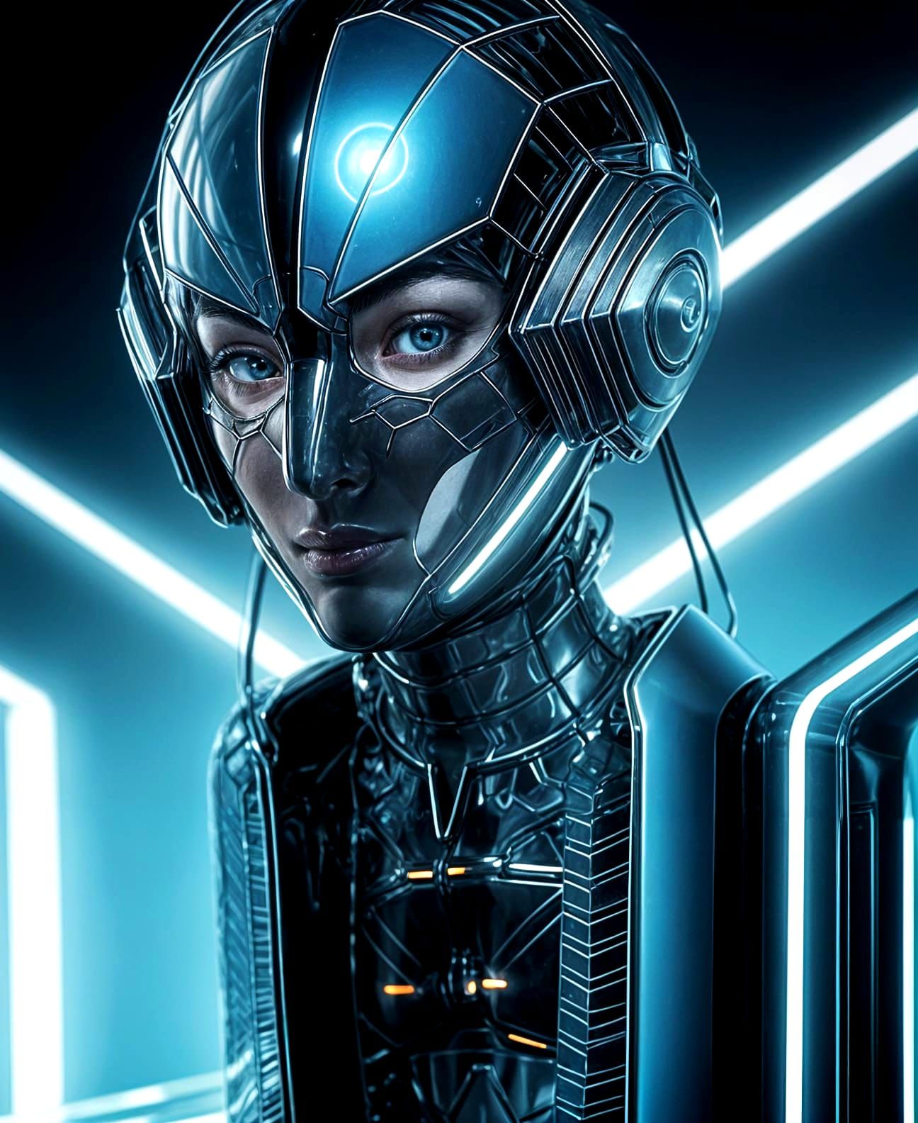 Parametric Female Figure in Abstract Style