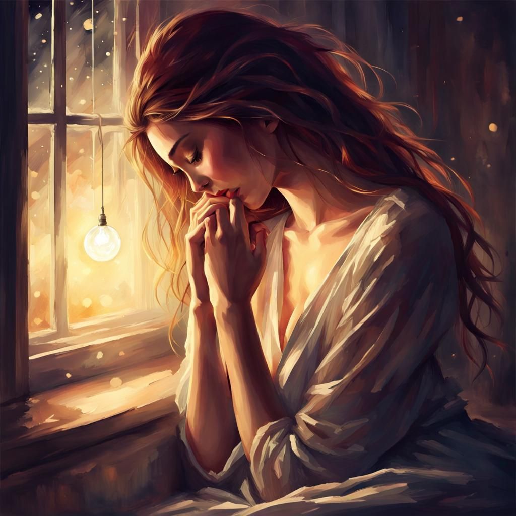 Evocative Image of Pain and Longing