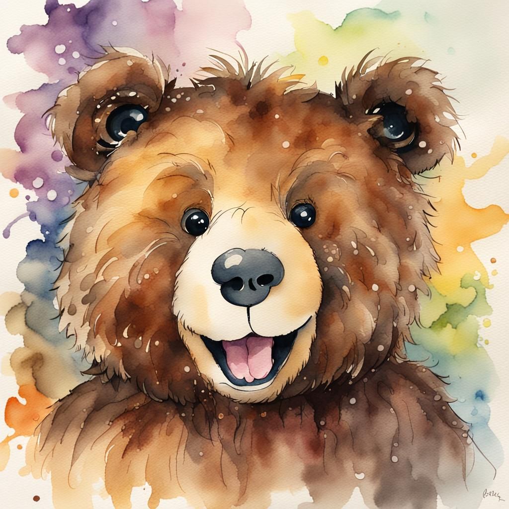 The smiling Teddy bear