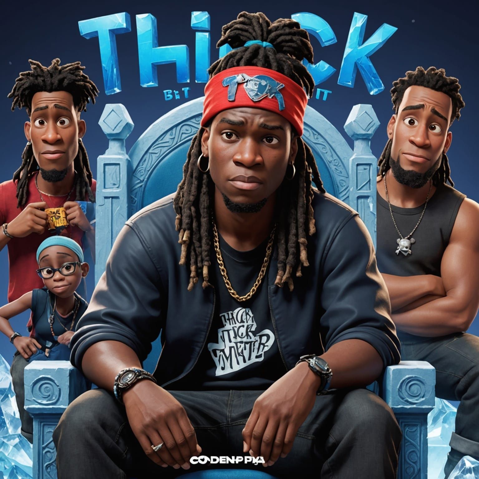 Thick of It: Movie Poster with Ice Throne