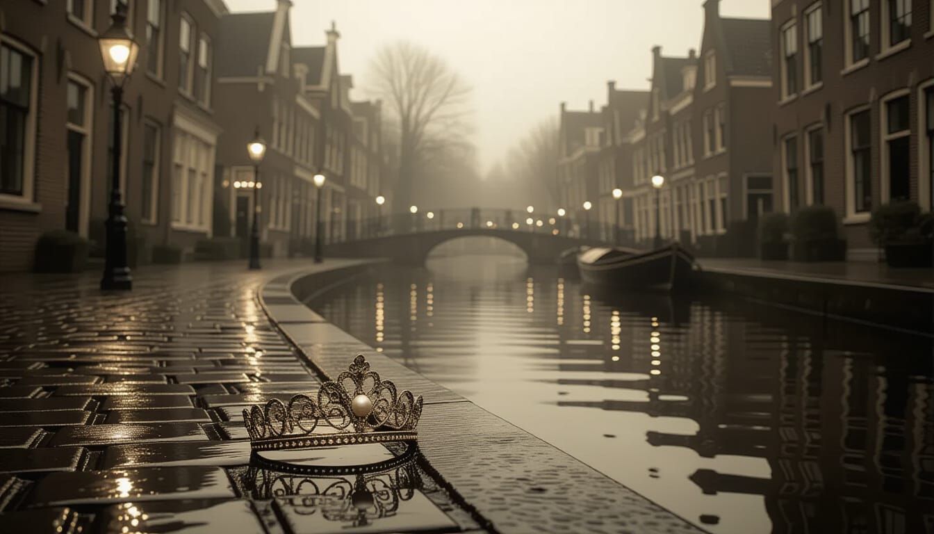Victorian Canal Tiara Lost in Misty Autumn Evening