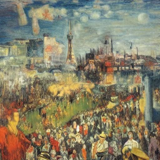 Eiffel Tower Surrealism: Pickles and Soldiers