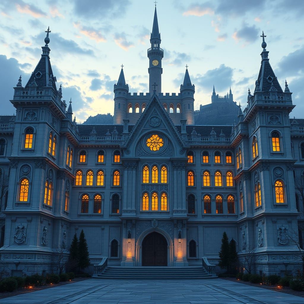 Breton Embassy in Twilight, Fantasy Architecture