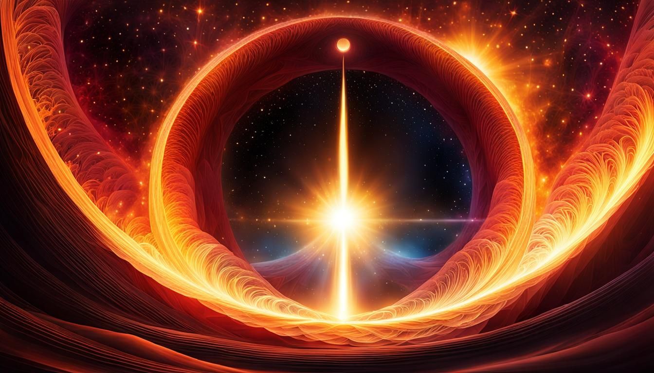 Abstract Image of Spiritual Unity and Transcendence