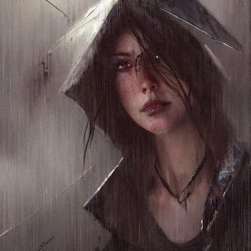 Sinister Faces Emerge from the Rain