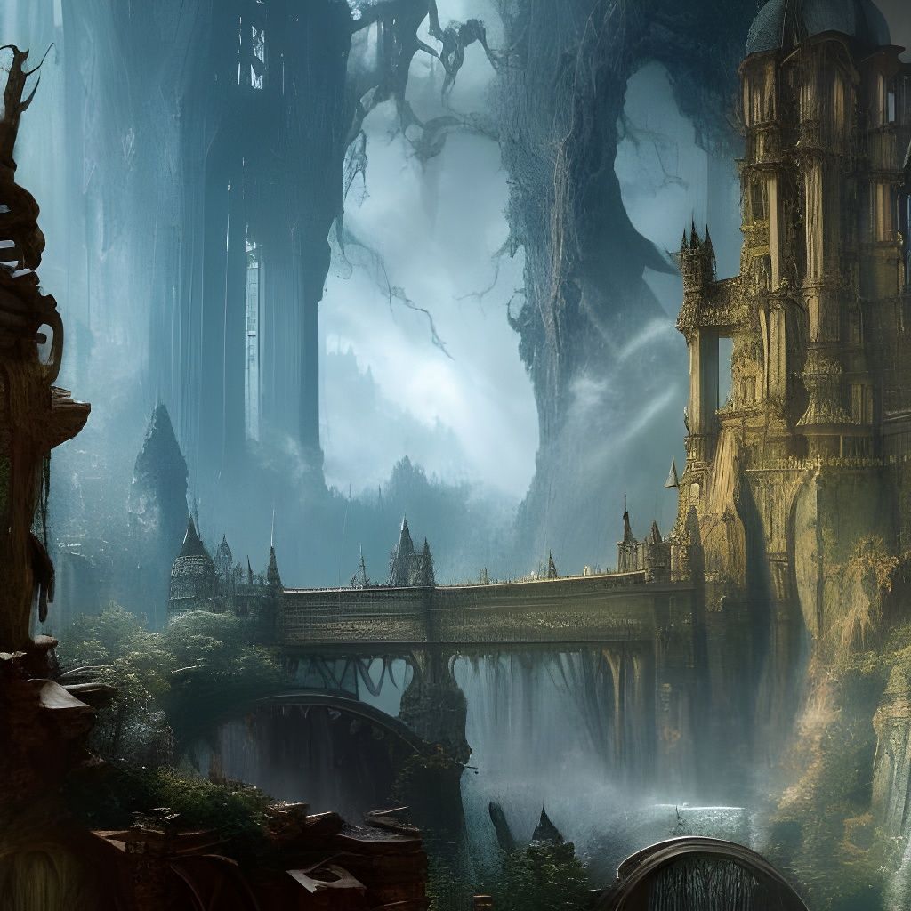 Fantasy Characters in Hyper-Detailed Oil Painting