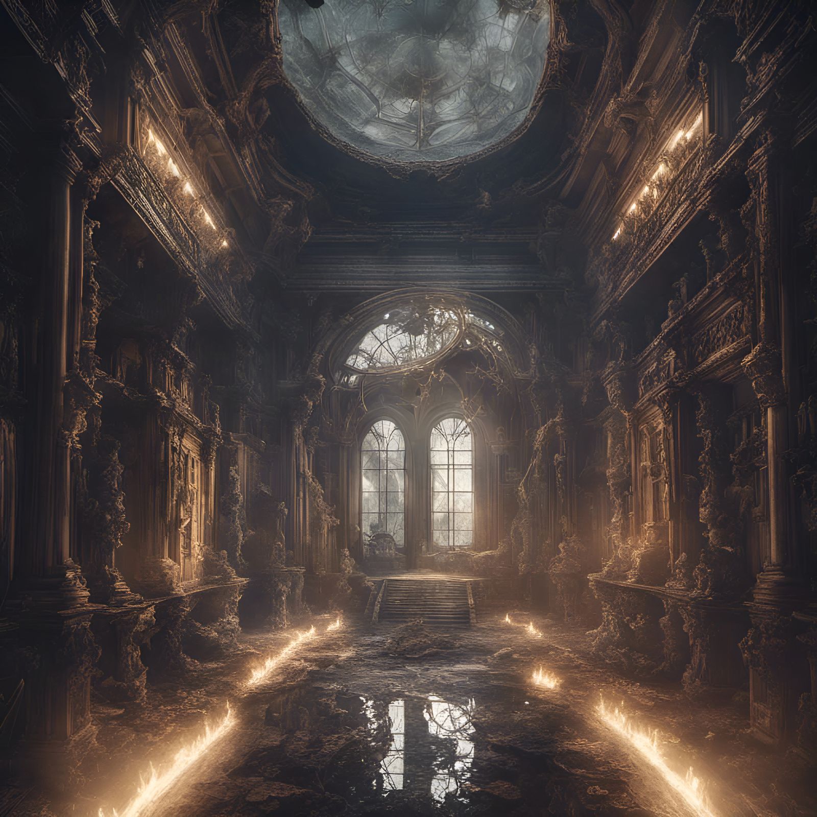 Moonlit Relaxation Room