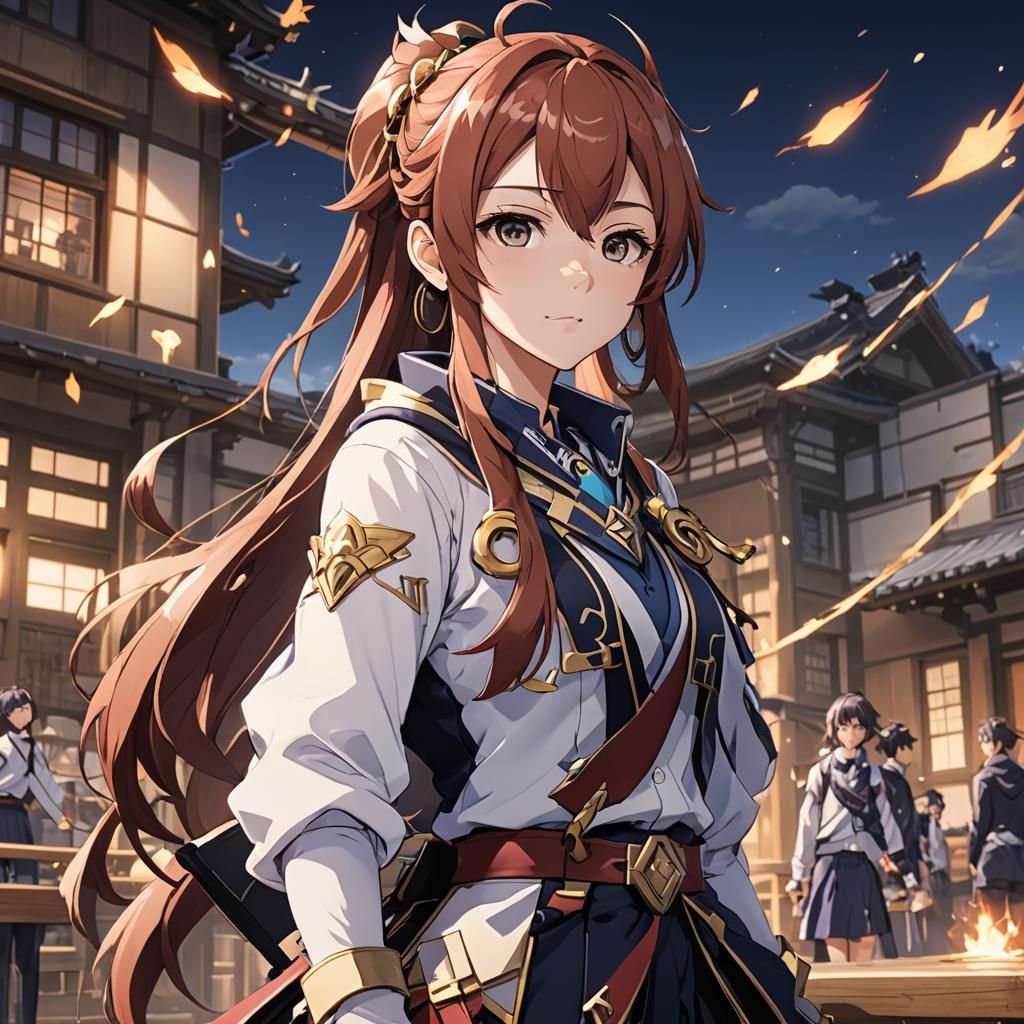 Anime Girl in High School, Cel-Shaded Style